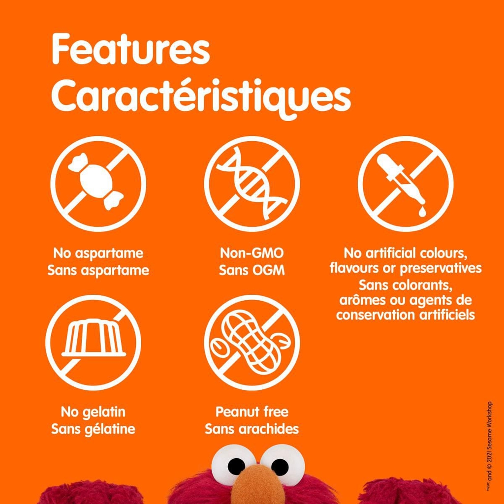 Kẹo bổ sung Vitamin D 600 IU của Sesame Street (180 viên)