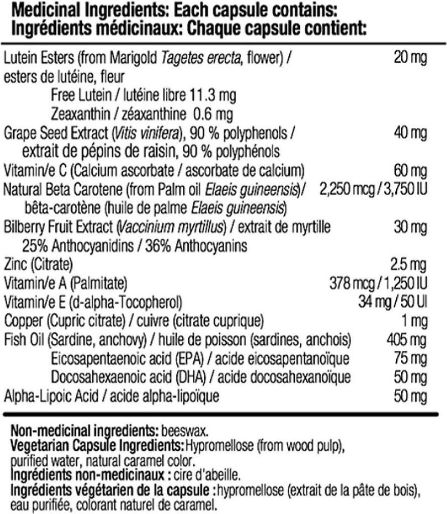 Thuốc bổ mắt Platinum Naturals (30 viên)