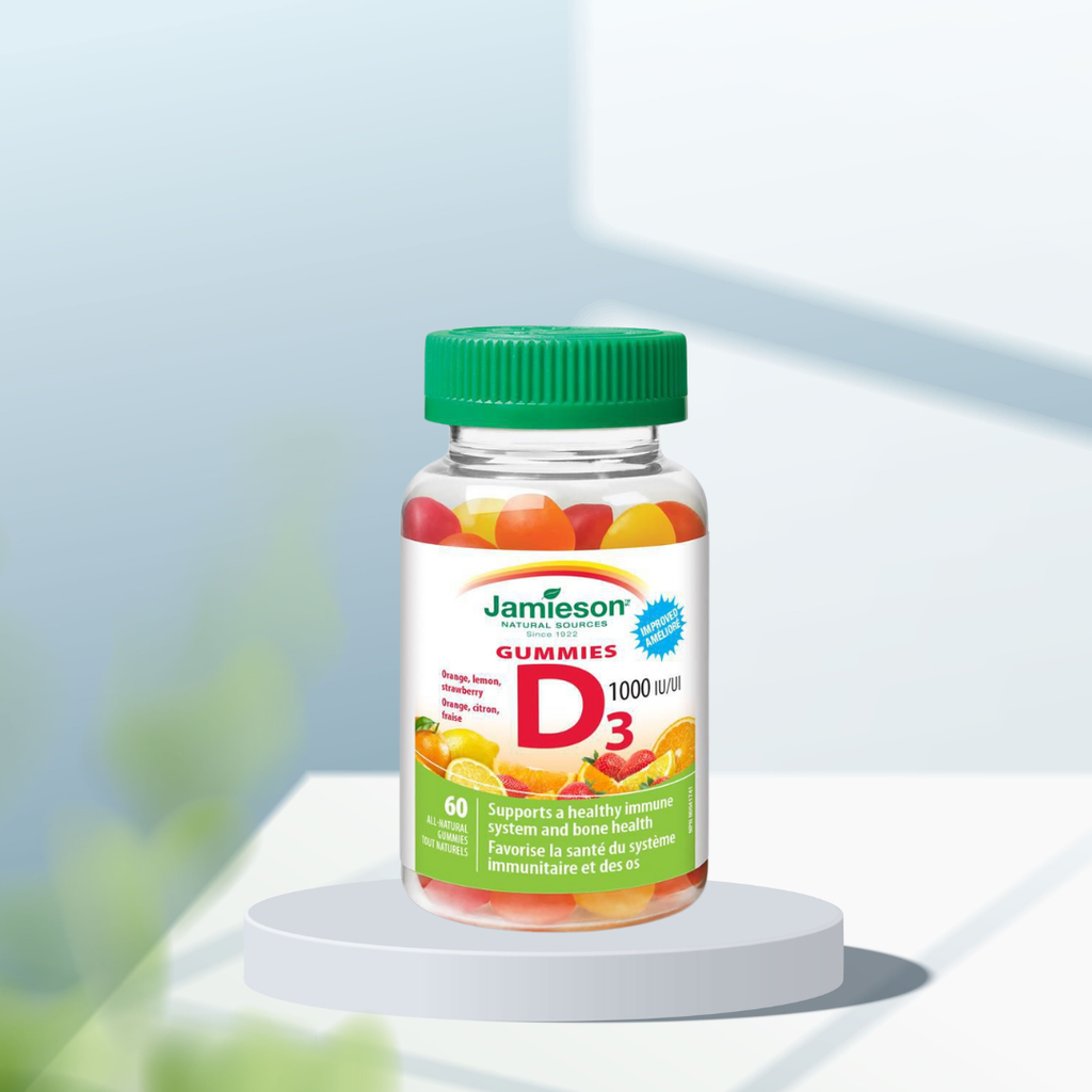 Kẹo dẻo Vitamin D3 1,000 IU/UI của Jamieson (60 viên)