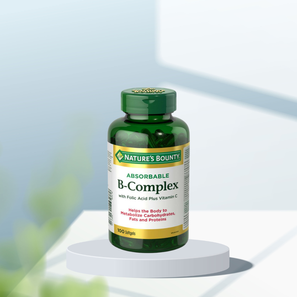 Absorbable B-Complex với Folic Acid và Vitamin C của Nature's Bounty