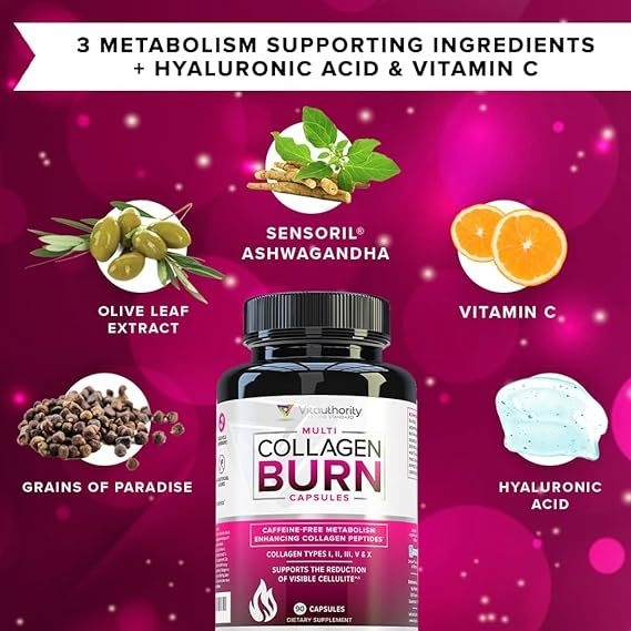 Viên uống giảm cân trắng da Collagen Burn 90 viên từ Canada