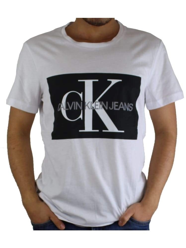 Áo T-Shirt nam, màu trắng - Calvin Klein Jeans - Nhập khẩu Germany