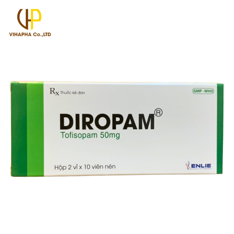 Diropam- Điều trị bệnh tâm thần, lo âu.