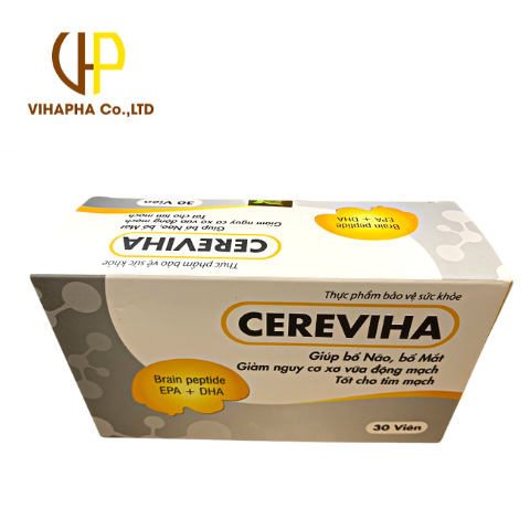 CEREVIHA - Giúp bổ Não, bổ Mắt, hỗ trợ tim mạch Hộp 30v