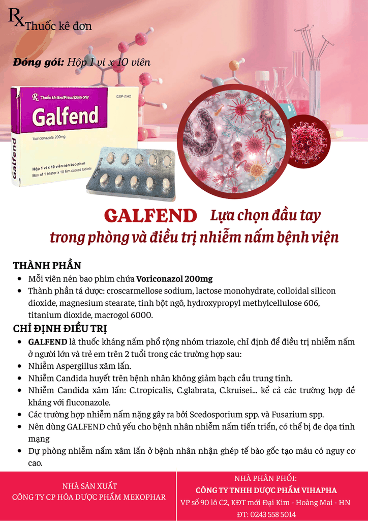 GALFEND - Voriconazol 200mg