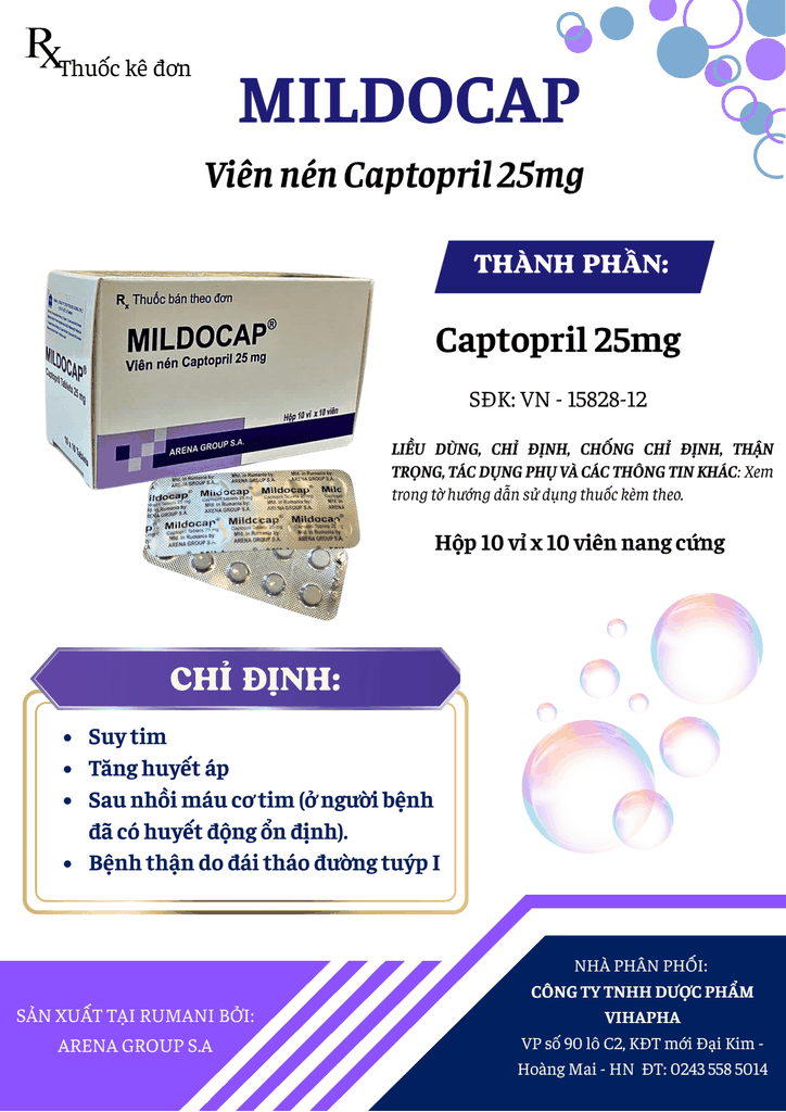 Mildocap - Captopril 25mg
