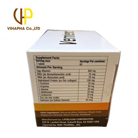 Vernient - Tăng cường sức đề kháng Hộp 60v