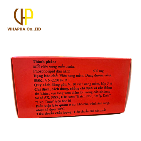 Vihacaps 600- Giúp giải độc gan, bảo vệ gan Hộp 50v