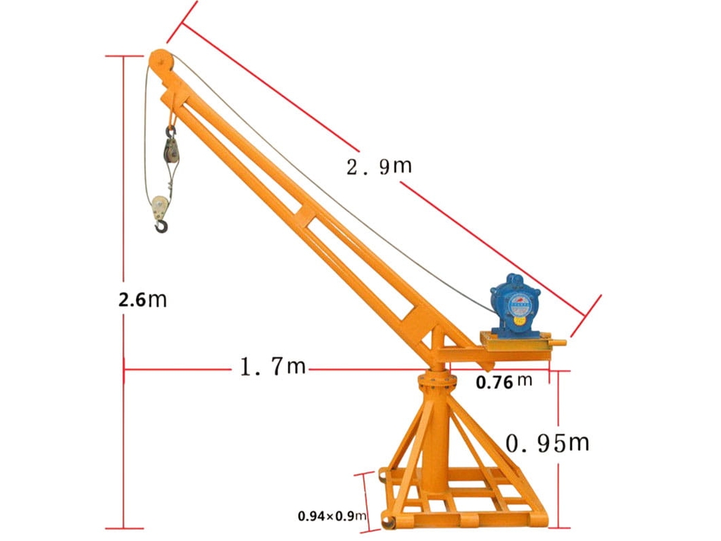 Khung cẩu xoay 360 độ 1 tấn