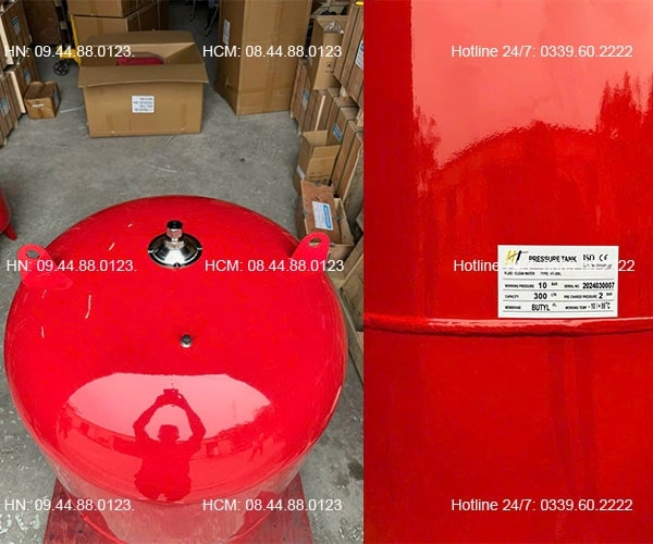 Bình tích áp Trung Quốc 300L 16 Bar