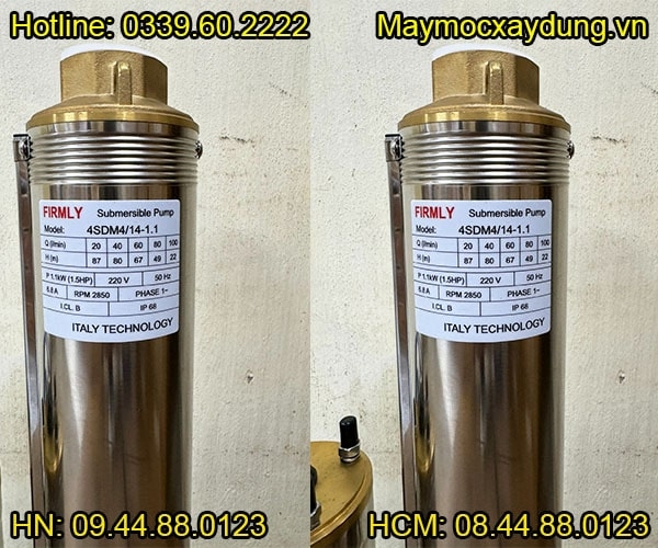 Bơm chìm giếng khoan Firmly 4SDM 4/14-1.1 1.1KW 220V