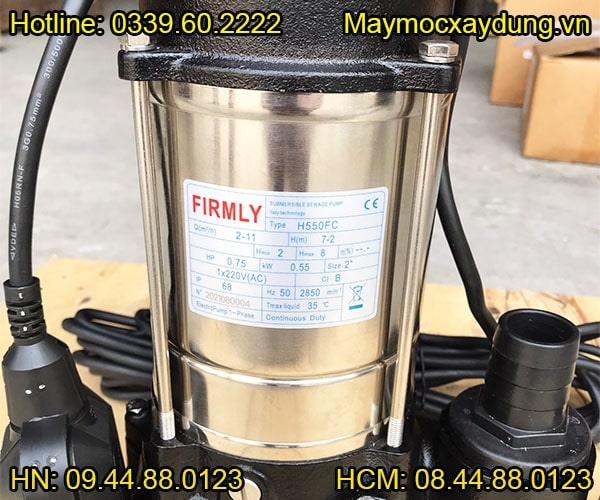 Bơm chìm nước thải Firmly 0.55KW 220V H550FC