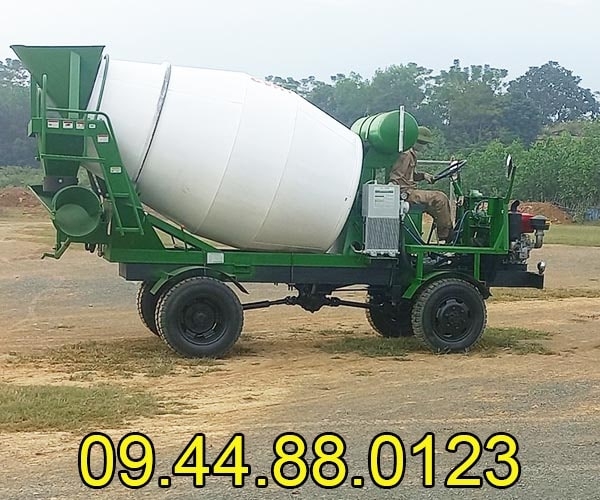 Bồn trộn bê tông 4m3 gắn xe công nông