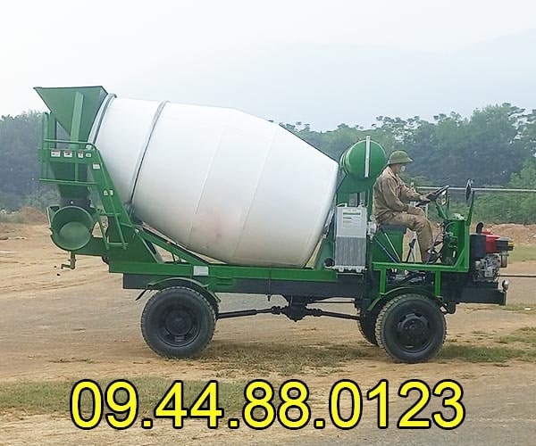 Bồn trộn bê tông 5m3 gắn xe công nông