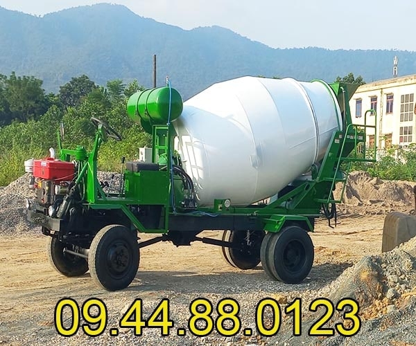 Bồn trộn bê tông 4m3 gắn xe công nông