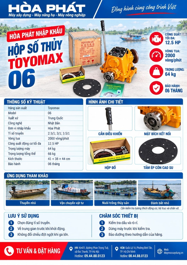 Hộp số thủy Toyomax 06