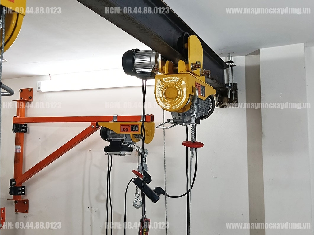 Combo Tời điện mini PA600 con chạy 1 tấn