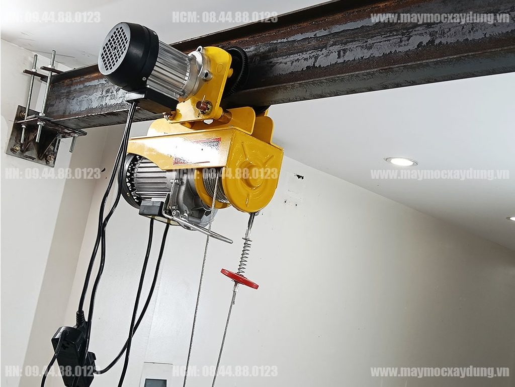 Combo Tời điện mini PA600 con chạy 1 tấn