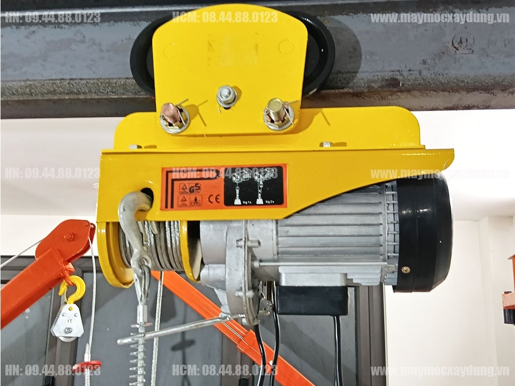 Combo Tời điện mini PA600 con chạy 1 tấn