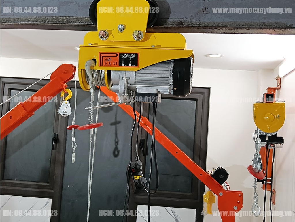 Combo Tời điện mini PA600 con chạy 1 tấn