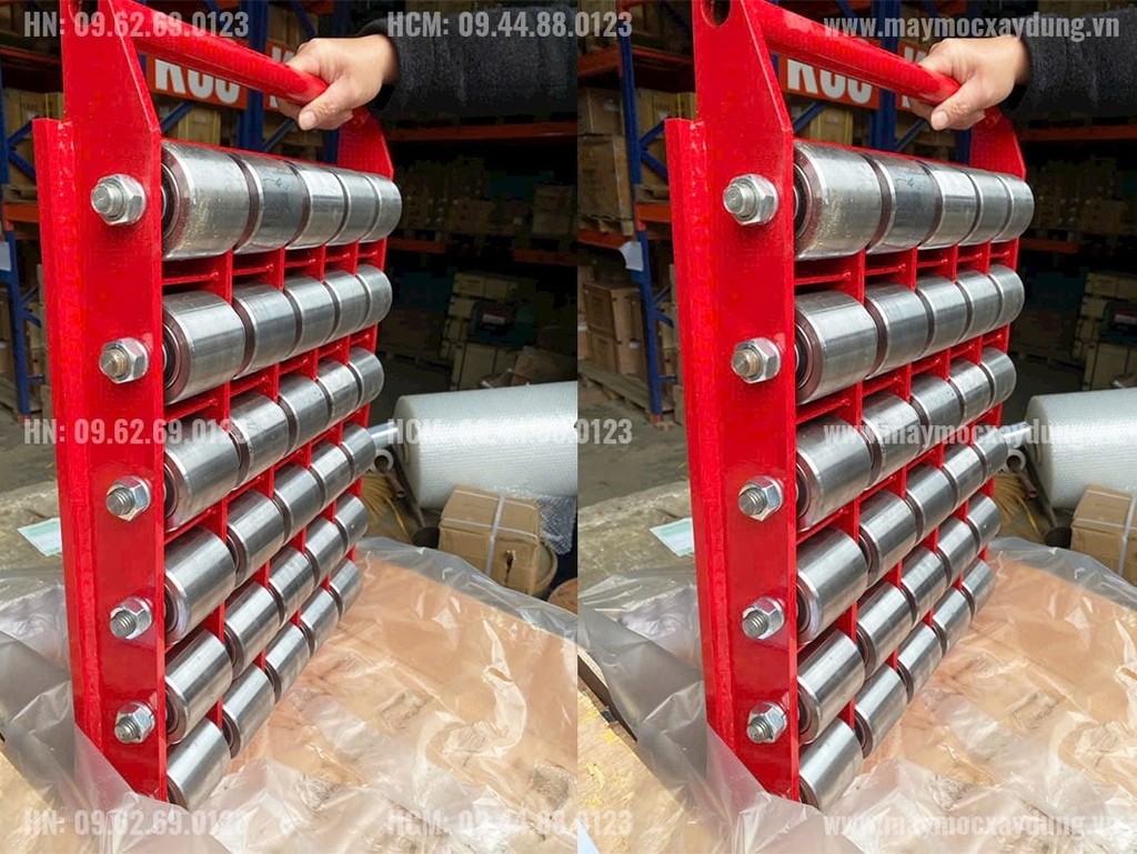 Con lăn chuyển hàng 50 tấn bánh thép (Rùa tải hàng)