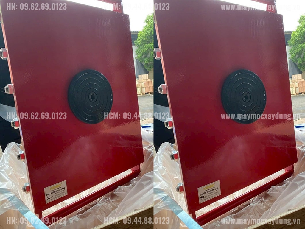 Con lăn chuyển hàng 50 tấn bánh thép (Rùa tải hàng)