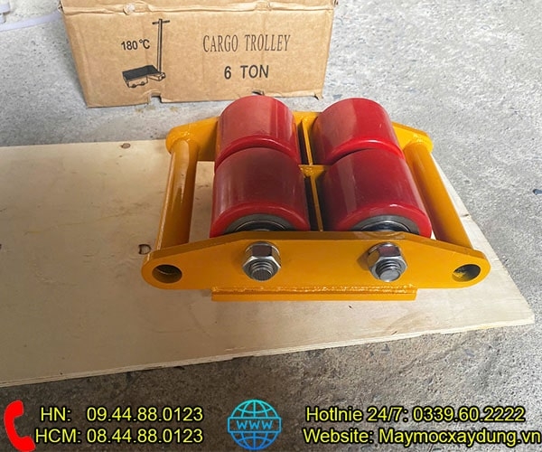 Con rùa chuyển hàng Bison 6 tấn CRA-6 bánh PU hướng thẳng
