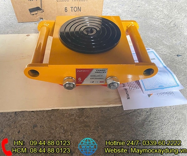Con rùa chuyển hàng Bison 6 tấn CRA-6 bánh PU hướng thẳng