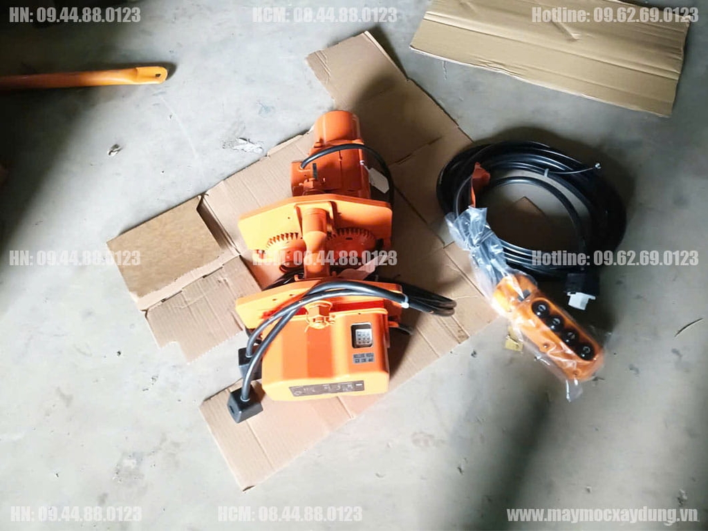 Cụm di chuyển Pa lăng xích điện Hitachi 1 tấn 1ST