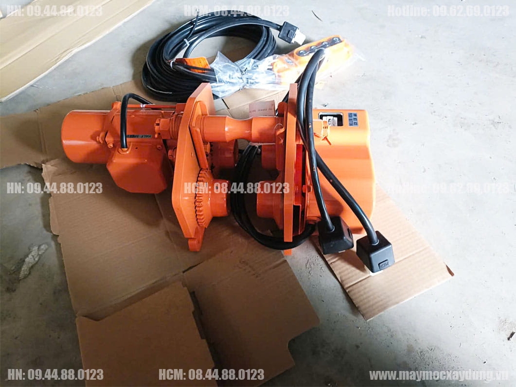 Cụm di chuyển Pa lăng xích điện Hitachi 1 tấn 1ST