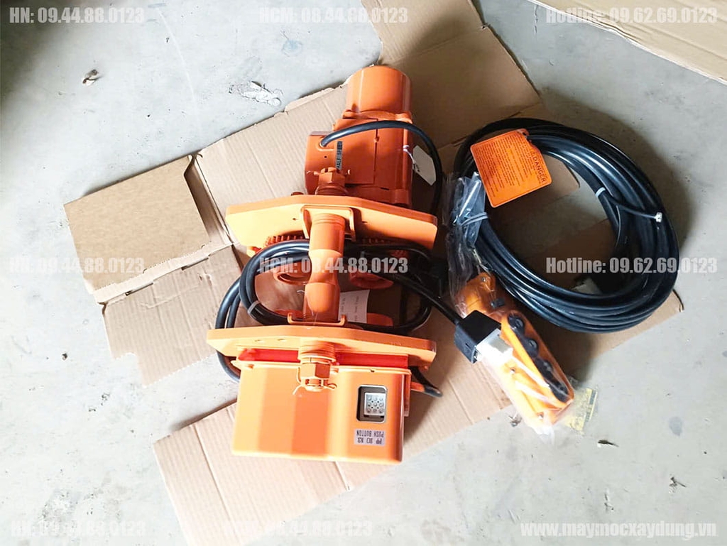 Cụm di chuyển Pa lăng xích điện Hitachi 1 tấn 1ST