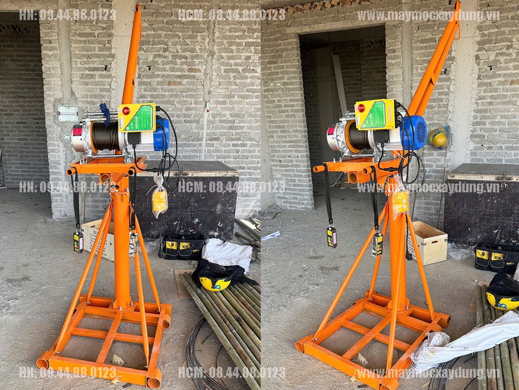 Combo khung cẩu xoay 360 độ 500kg lắp tời KCD750-1500 35 mét/phút