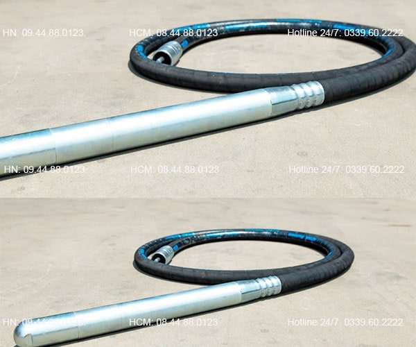 Dây đầm dùi chạy điện Hitool Phi 70 4m