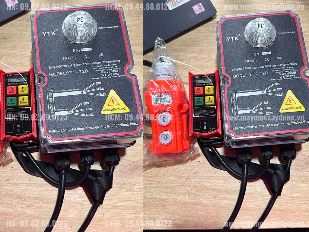 Điều khiển từ xa dùng cho tời điện đa năng 380V YTK-T2D