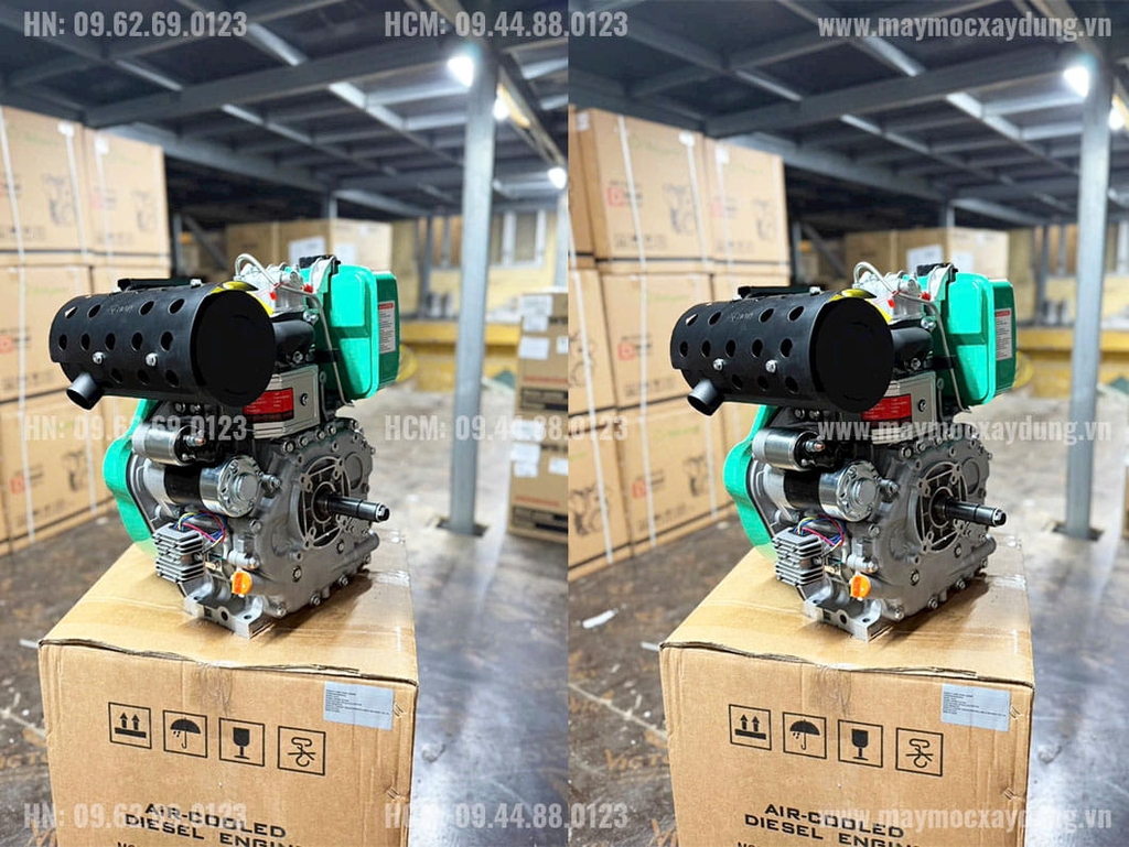 Động cơ dầu Diesel Nikipro 13HP 195FD-A Đề nổ