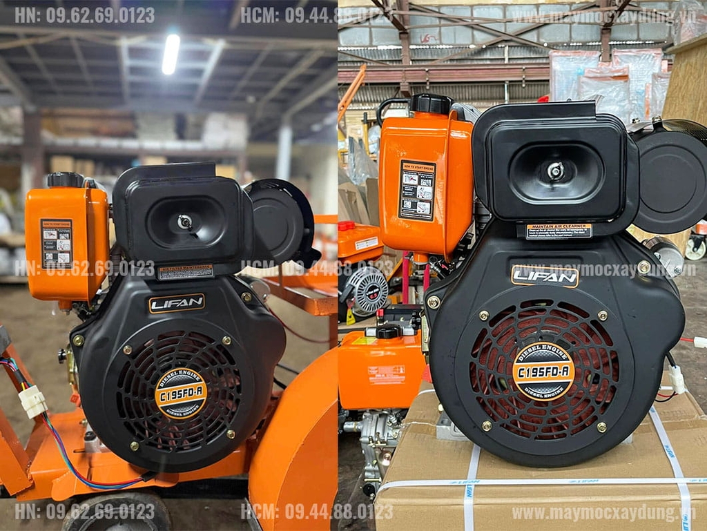 Động cơ dầu Diesel Lifan C195FD-A 9.2KW/13HP