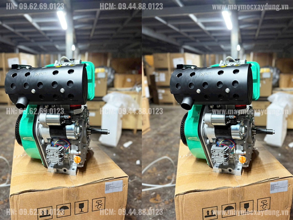 Động cơ dầu Diesel Nikipro 13HP 195FD-A Đề nổ