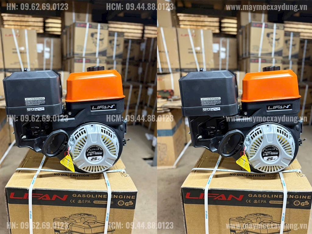 Động cơ xăng Lifan 25HP KP520E đề