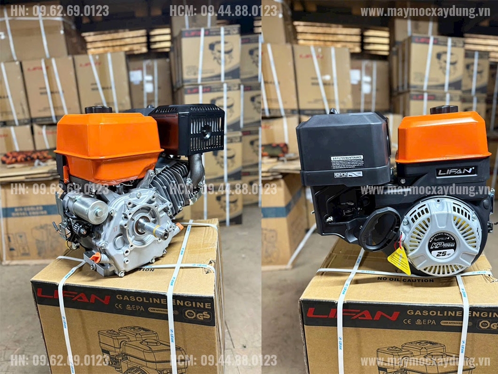 Động cơ xăng Lifan 25HP KP520E đề