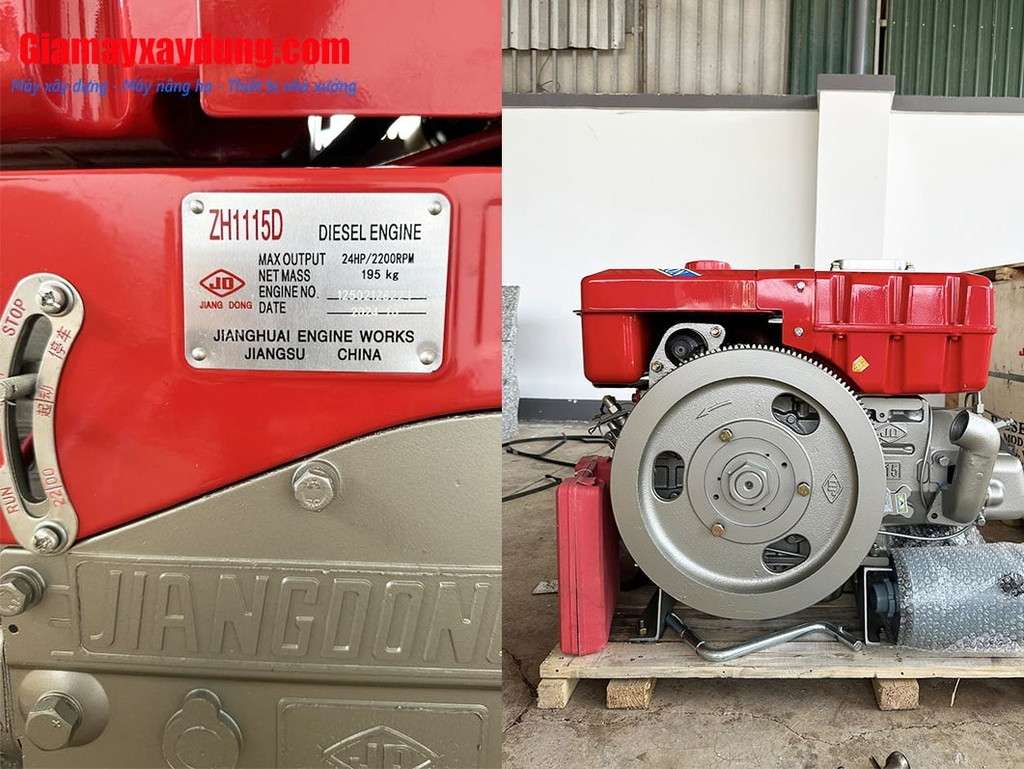 Đầu nổ Diesel Jiangdong D24 ZH1115D nước đề