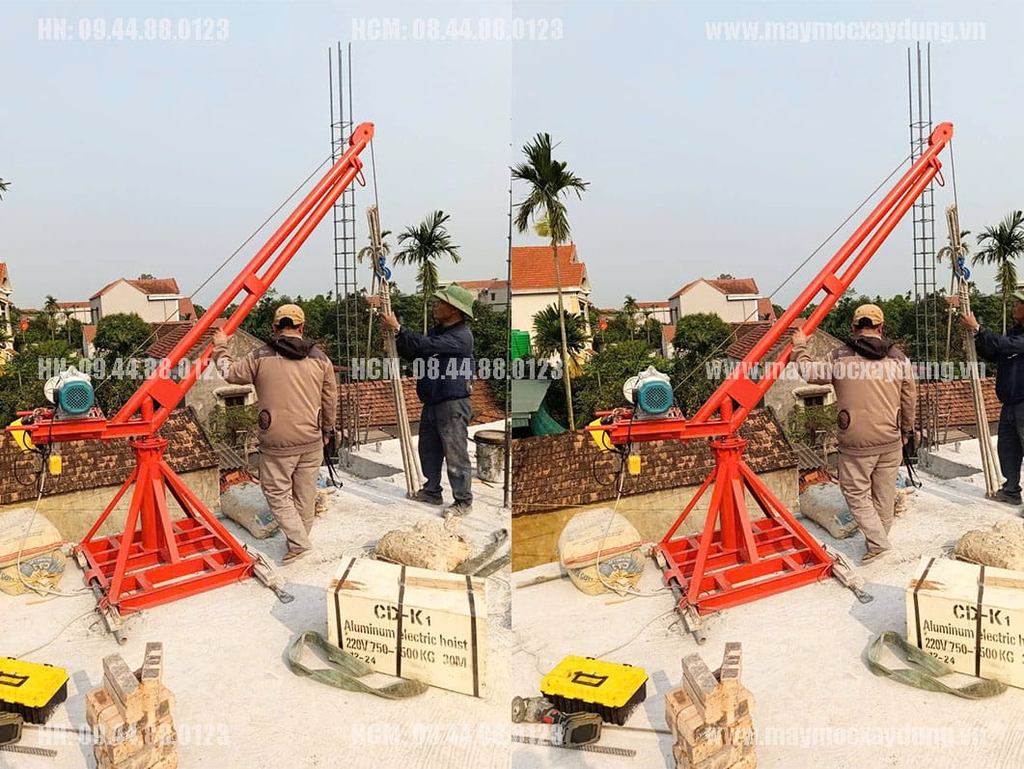 Khung cẩu xoay 360 độ 1 tấn