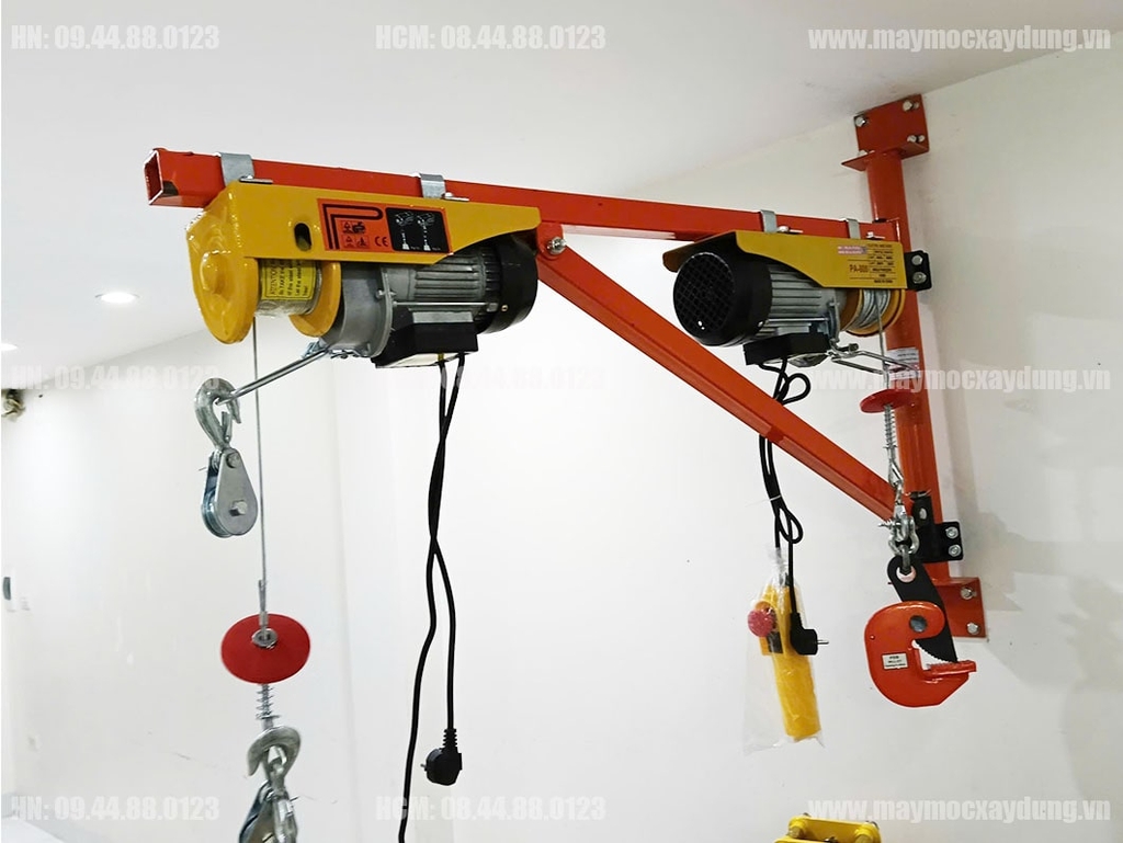 Khung cẩu xoay gắn tường xoay 180 độ