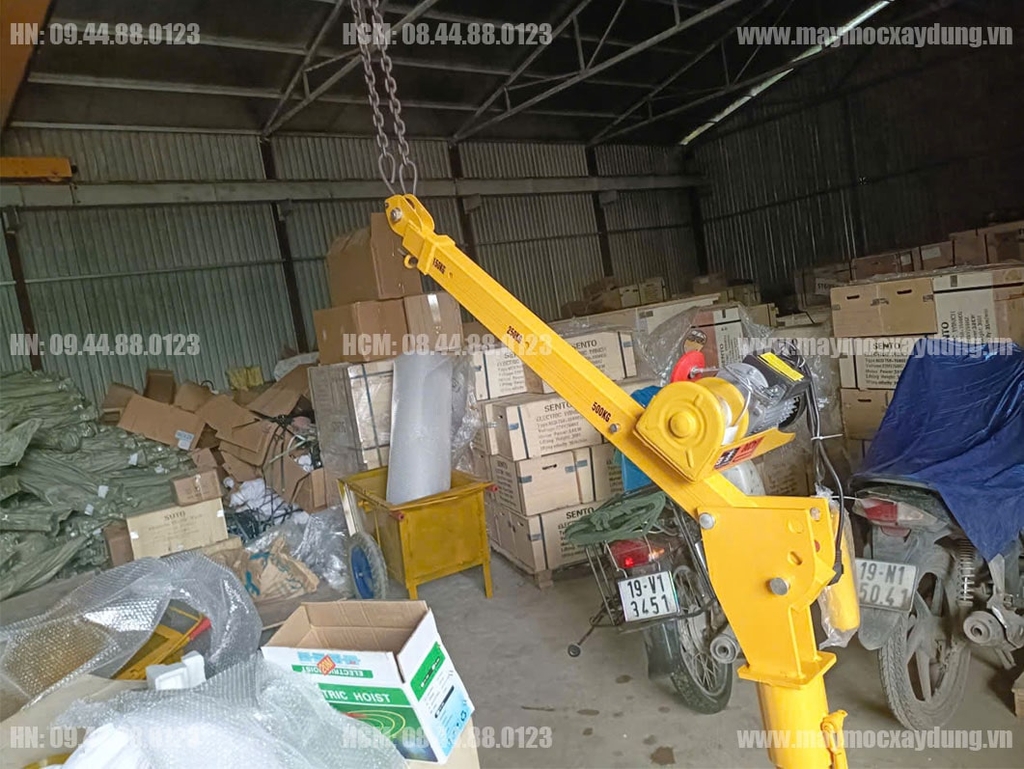 Khung cẩu xoay lắp trên ô tô 500kg