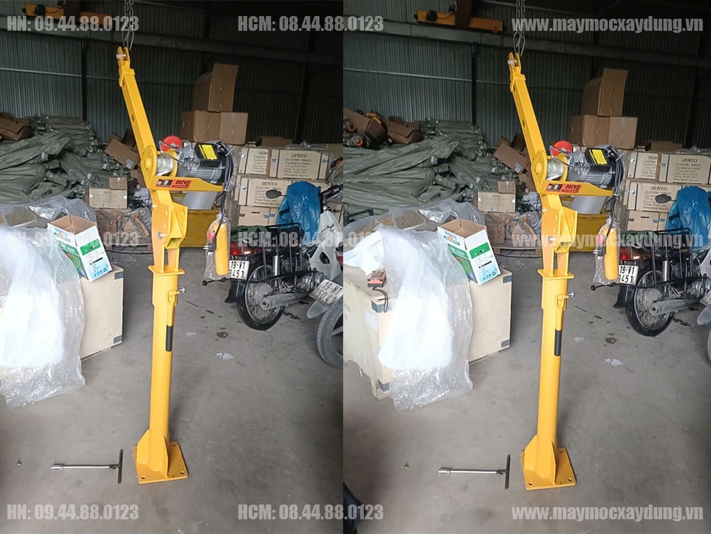 Khung cẩu xoay lắp trên ô tô 500kg