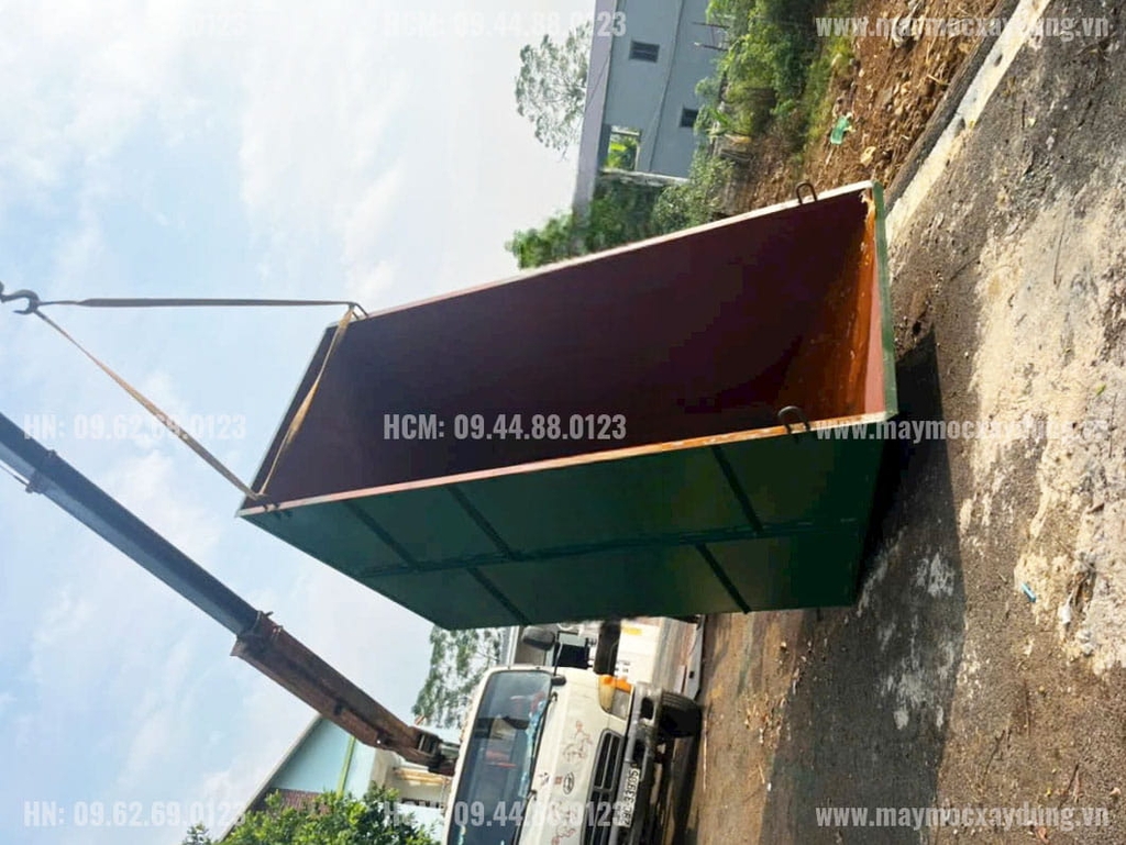 Máng trộn bê tông 7 khối