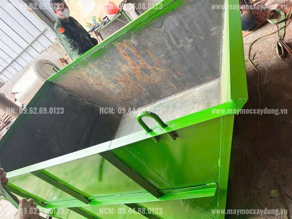 Máng trộn bê tông 2 khối