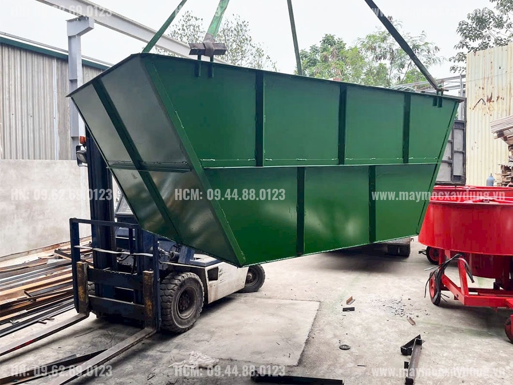 Máng trộn bê tông 2 khối