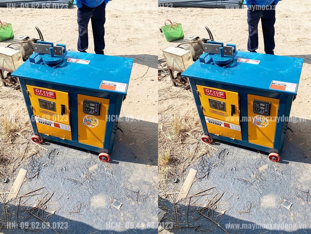 Máy bẻ đai sắt GF20 220V 16mm bảng điện tử