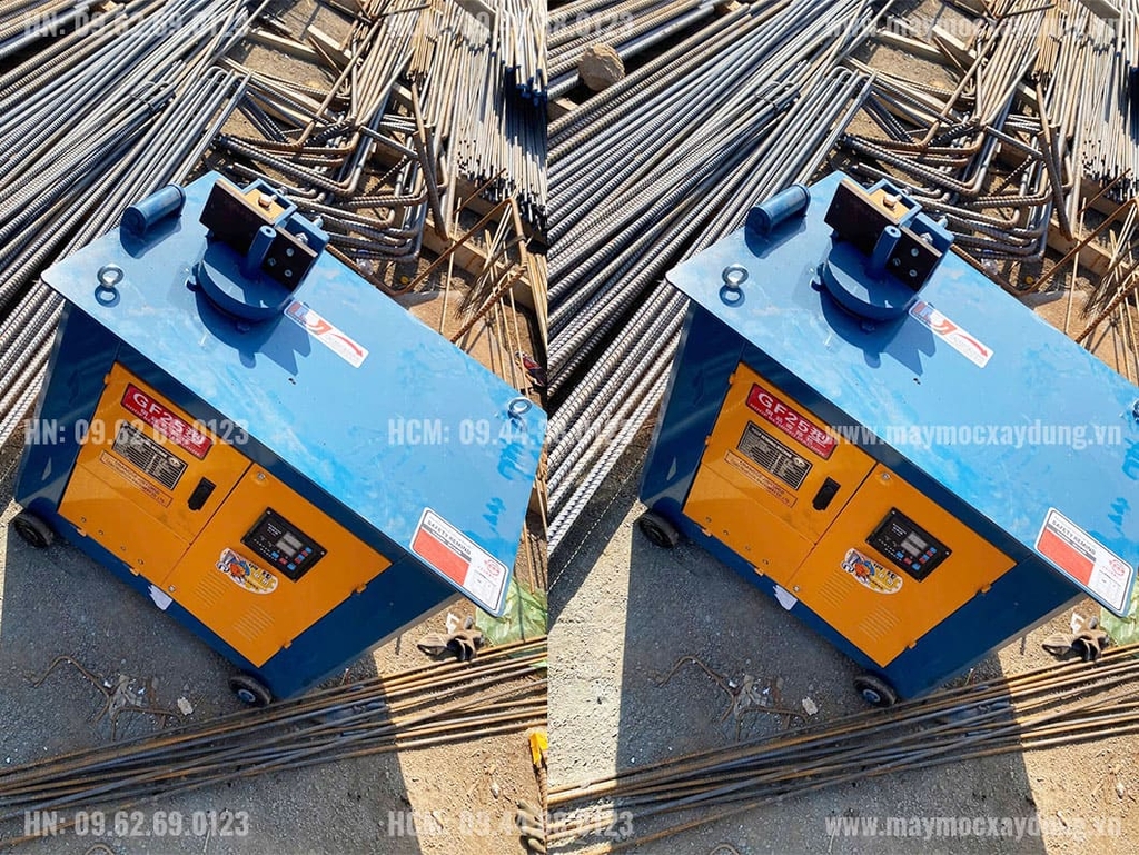 Máy bẻ đai sắt GF25 380V 20mm bảng điện tử