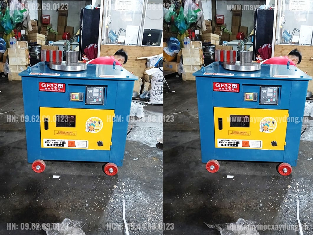 Máy bẻ đai sắt GF32 380V 28mm điện tử